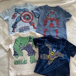 GAP Toddler 3T DC and Marvel Superhero T-Shirts